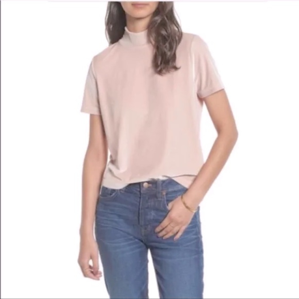 Madewell Velvet Mockneck Tee